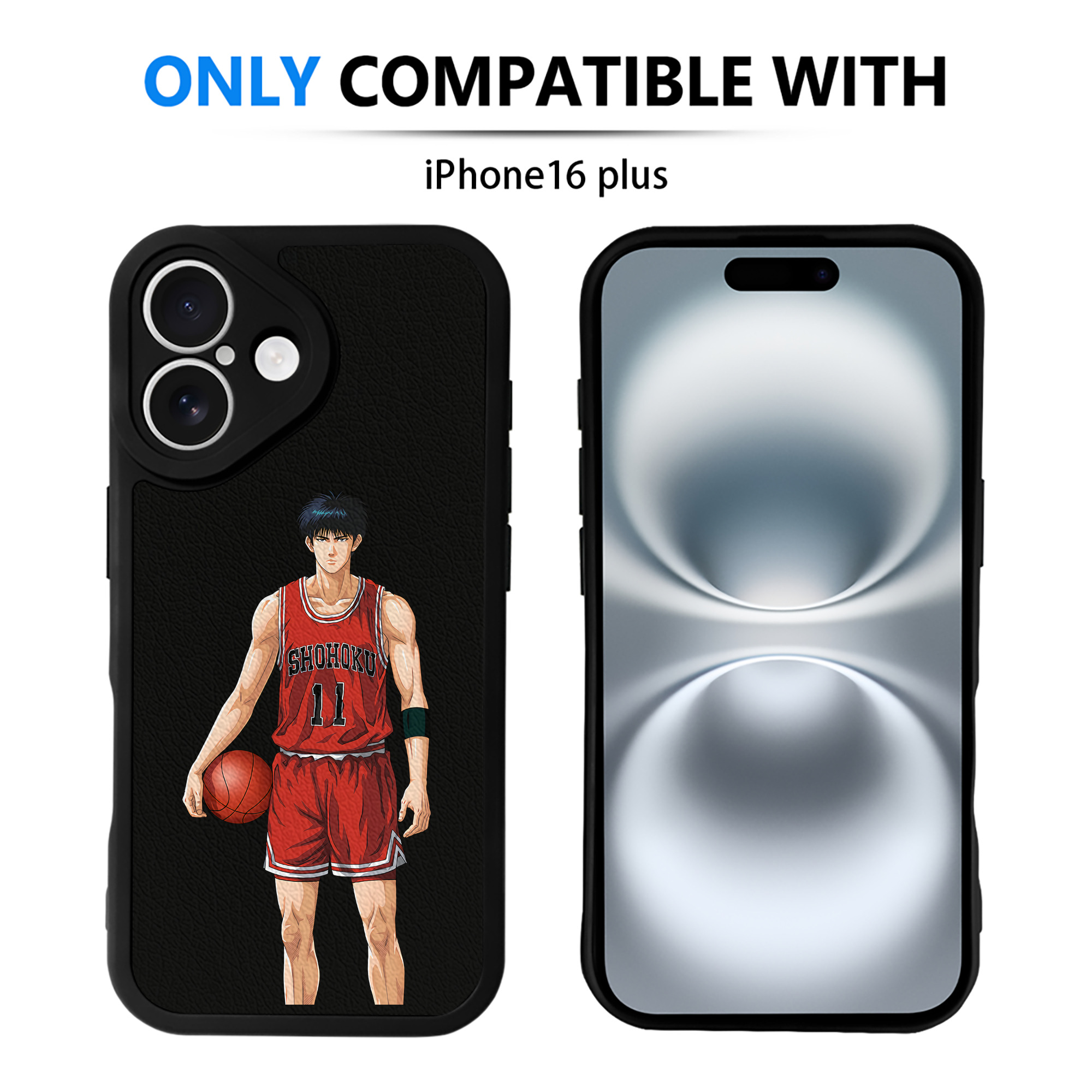 （画像用） SLAM DUNK／スラムダンク 【iPhone 16シリーズ対応】シリコンスマホケース（レザー調） 材質：シリコン